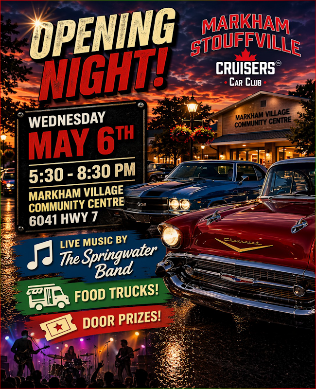 Opening Night Cruise In | Markham Stouffville Cruisers